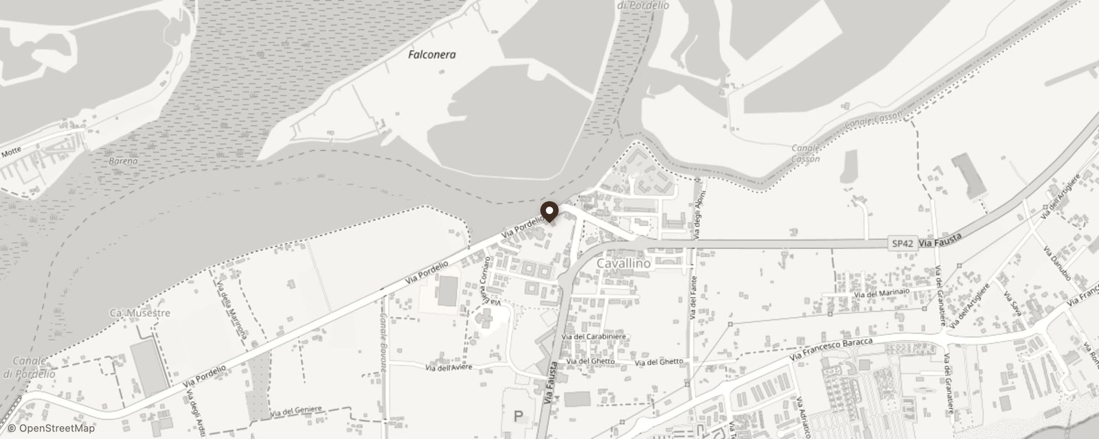 Mappa: Via Pordelio, 444, 30013 Cavallino-Treporti